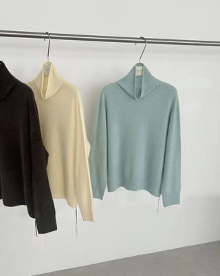 cashmere pile sweater