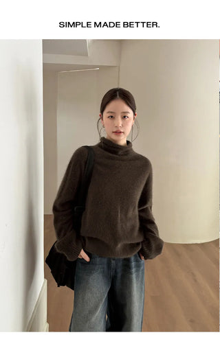 cashmere pile sweater