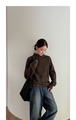 cashmere pile sweater
