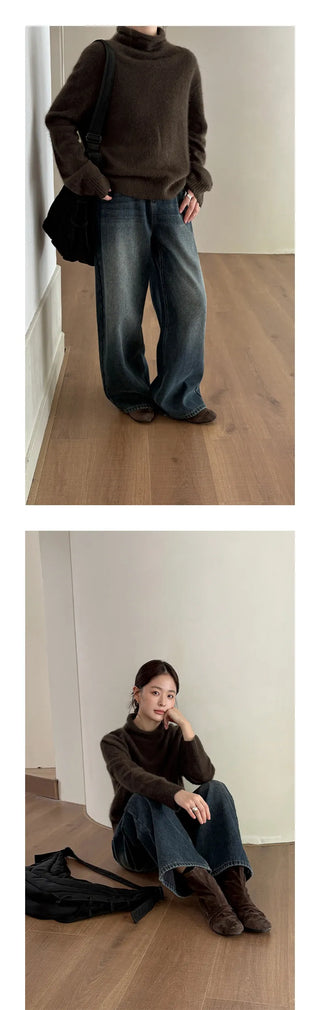 cashmere pile sweater