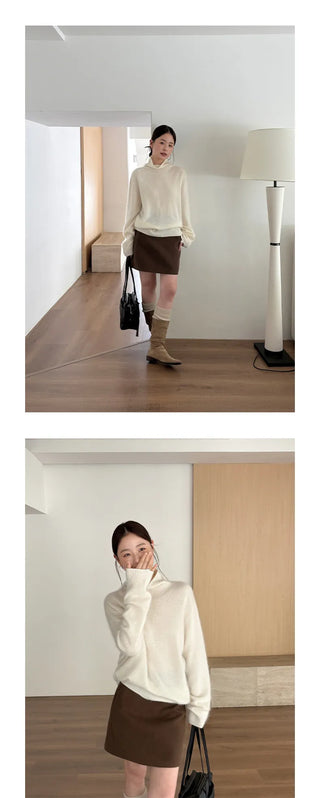 cashmere pile sweater