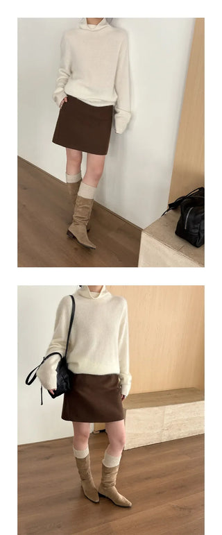 cashmere pile sweater