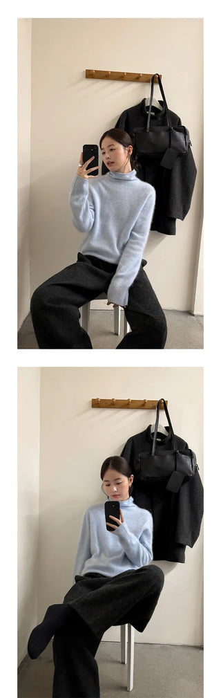 cashmere pile sweater