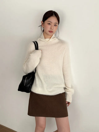 cashmere pile sweater