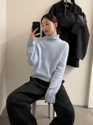 cashmere pile sweater