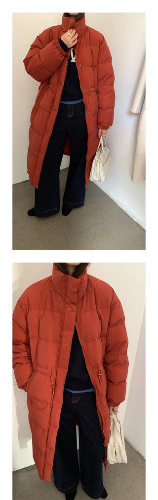 drawstring down jacket