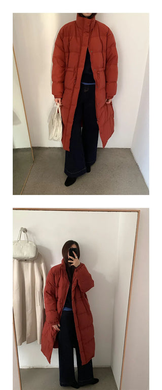 drawstring down jacket