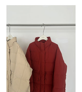 drawstring down jacket