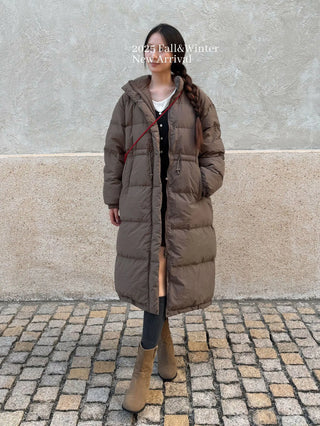 drawstring down jacket