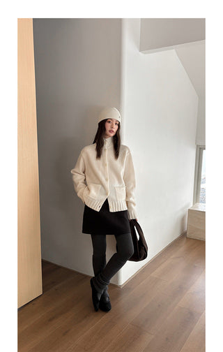 pocket turtleneck sweater