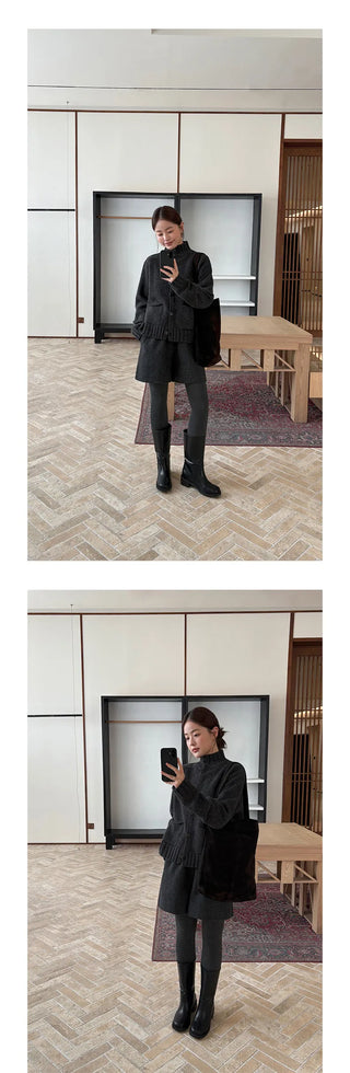 pocket turtleneck sweater