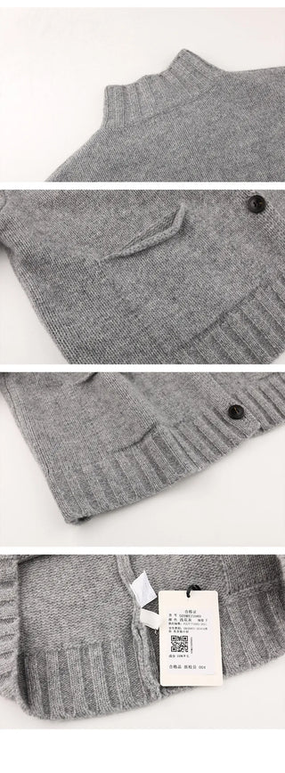 pocket turtleneck sweater