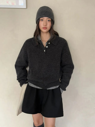 variegated knit sweater