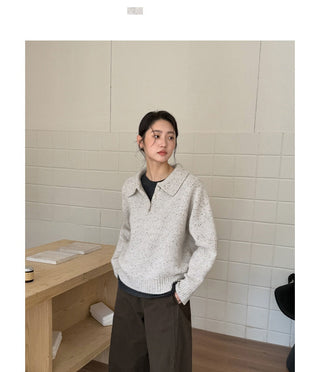 variegated knit sweater