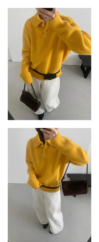 variegated knit sweater