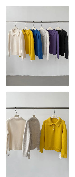 variegated knit sweater