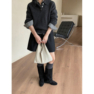 variegated knit sweater