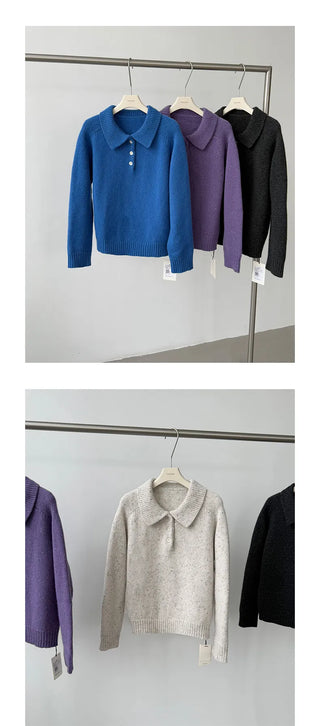 variegated knit sweater