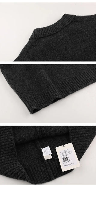 variegated knit sweater