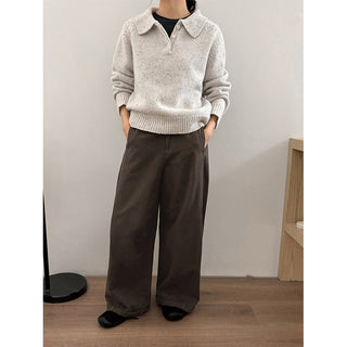 variegated knit sweater