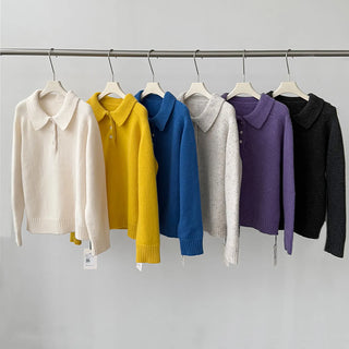 variegated knit sweater