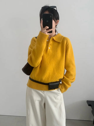 variegated knit sweater
