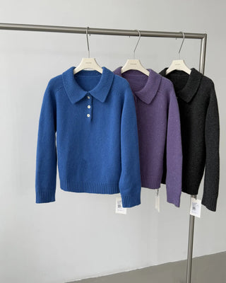 variegated knit sweater