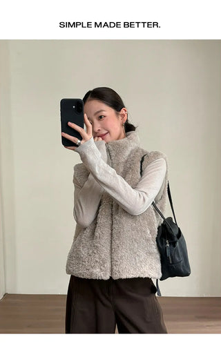 double-sided down vest