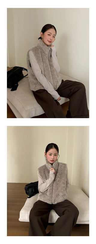 double-sided down vest