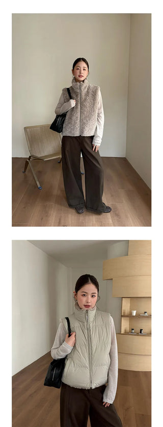 double-sided down vest