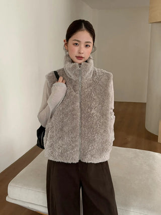 double-sided down vest