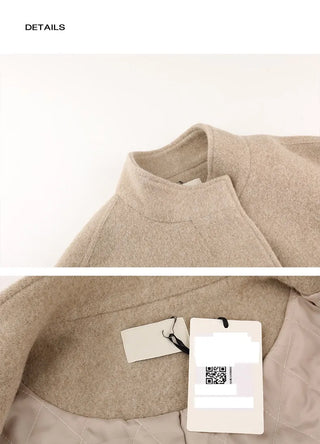 woolen puffer jacket