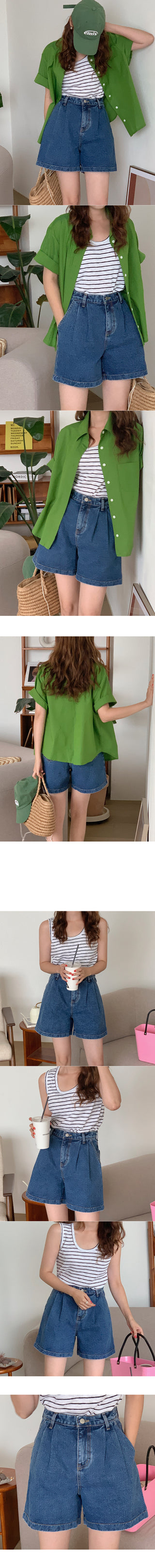 Vivid short-sleeved shirt