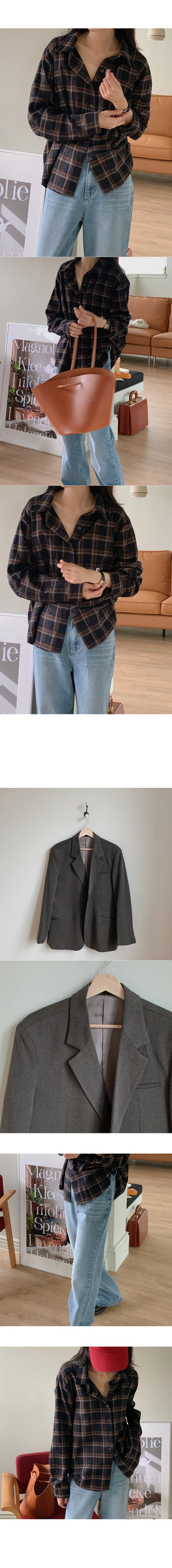 Cotton check shirt