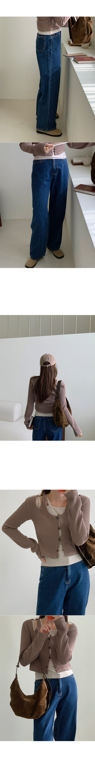 Camisole cardigan set