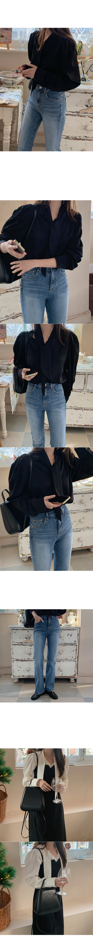 Tie blouse