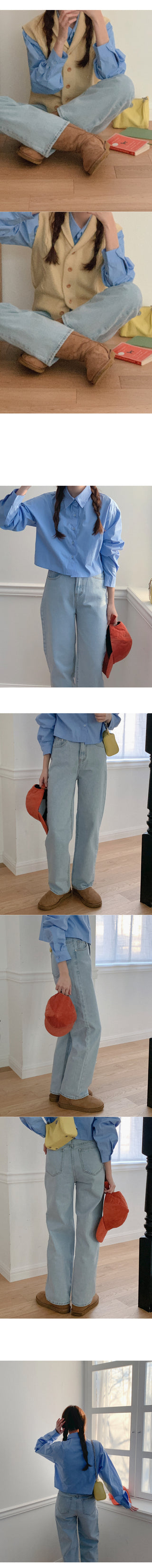 Cotton crop shirt
