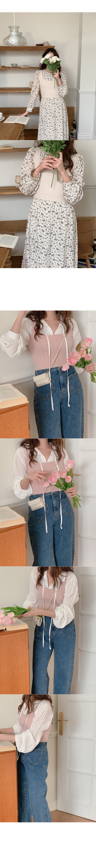 Simple knit bustier