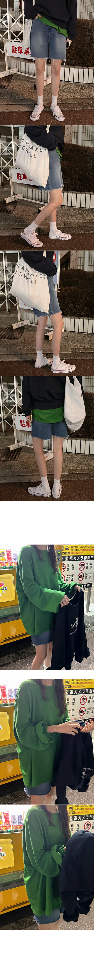 Cotton oversized T-shirt