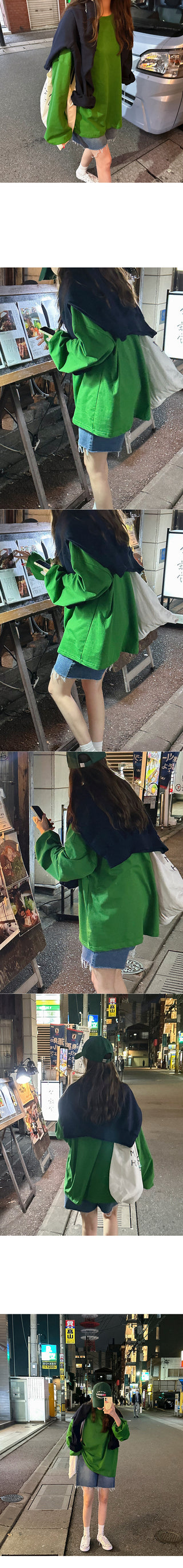 Cotton oversized T-shirt