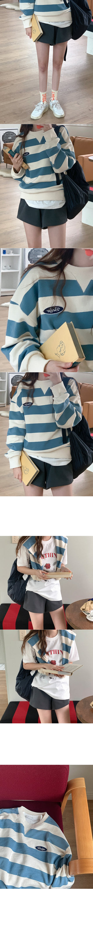 Striped sweatshirt top