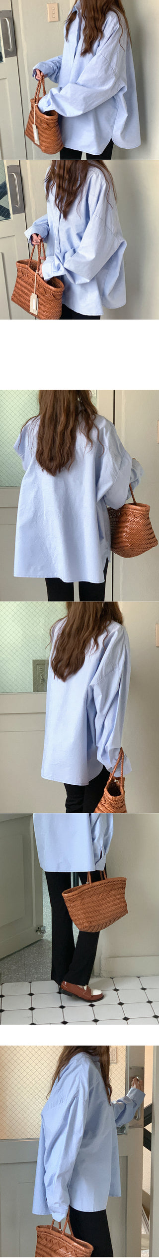 Oversized cotton shirt