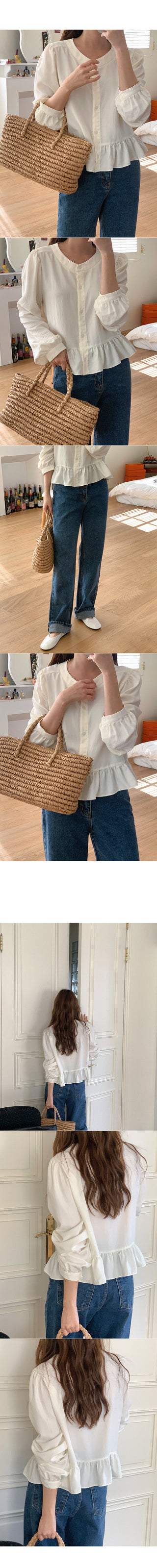 Frill blouse top