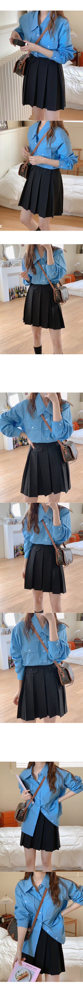 Pocket cotton shirt