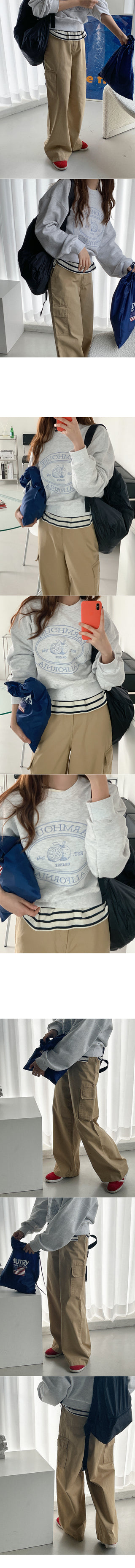 Stitched sweatshirt top