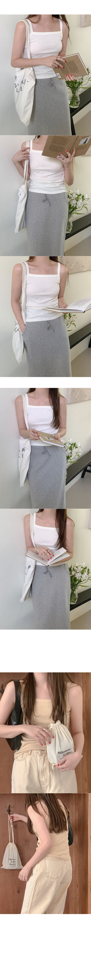 Ribbed sleeveless