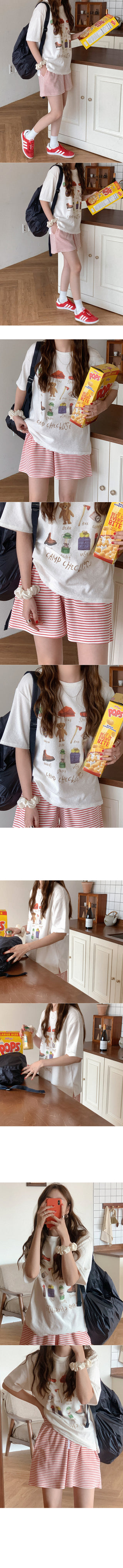 Unique Print Short-Sleeved T-Shirt