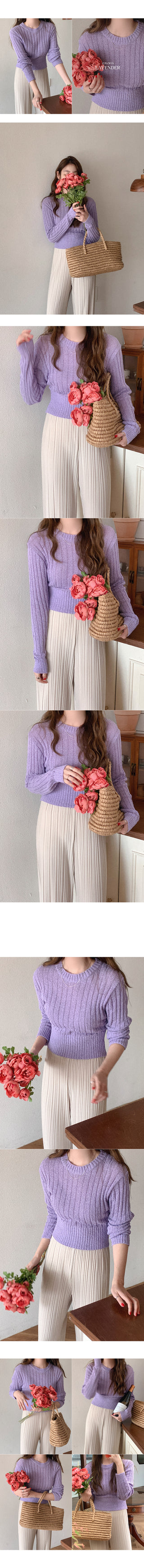 Thick ribbed knit sweater