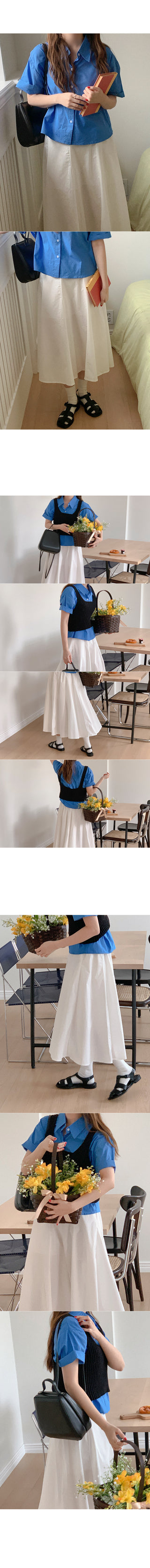 Cotton short-sleeved shirt