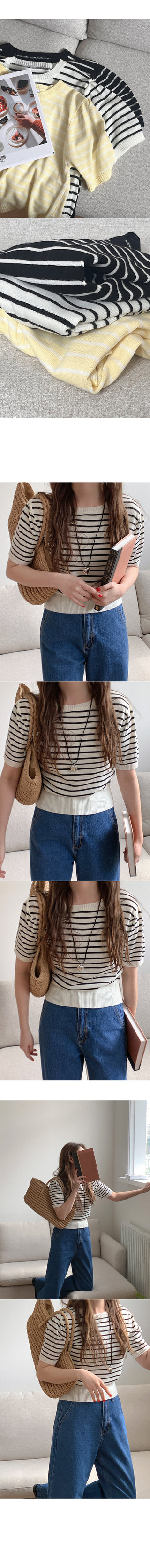 Daily Life Short-Sleeve Knit